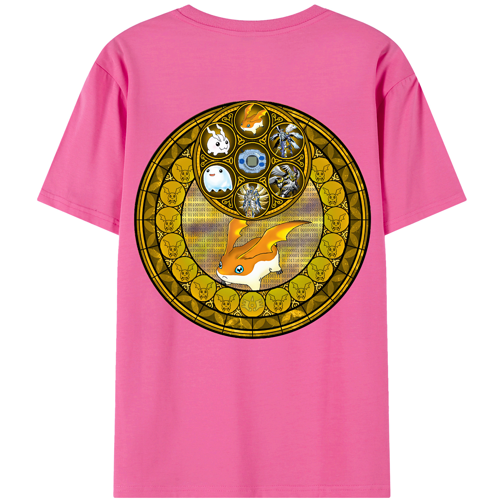 （画像用） Digimon デジタルモンスター/デジモン レディース半袖Tシャツ(バックプリント)